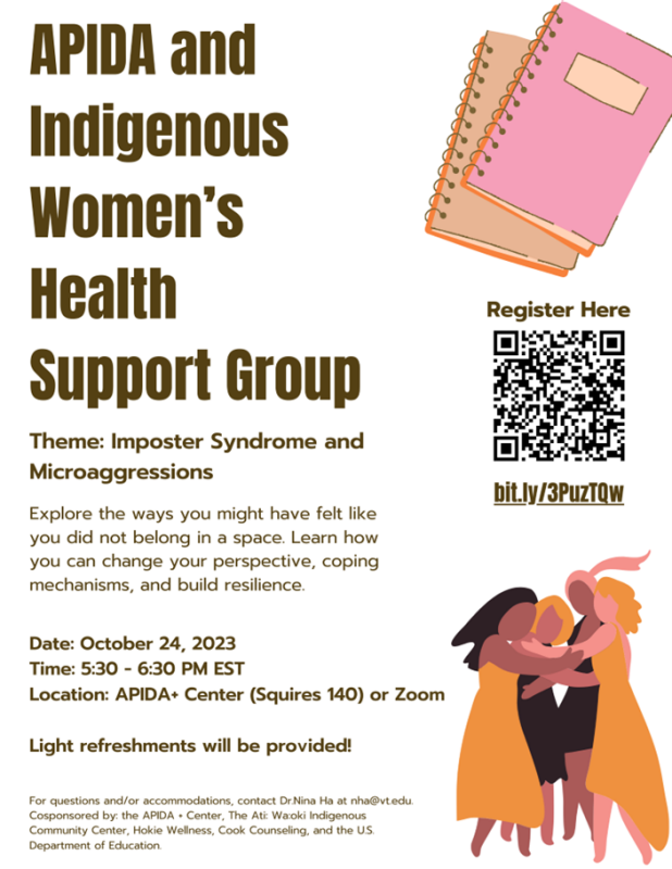 APIDA and Indigenous Women’s Support Group October 24