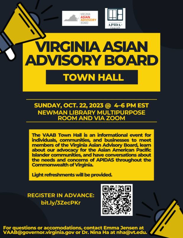 Virginia Asian Advisory Board Town Hall Virginia Asian Advisory Board Town Hall