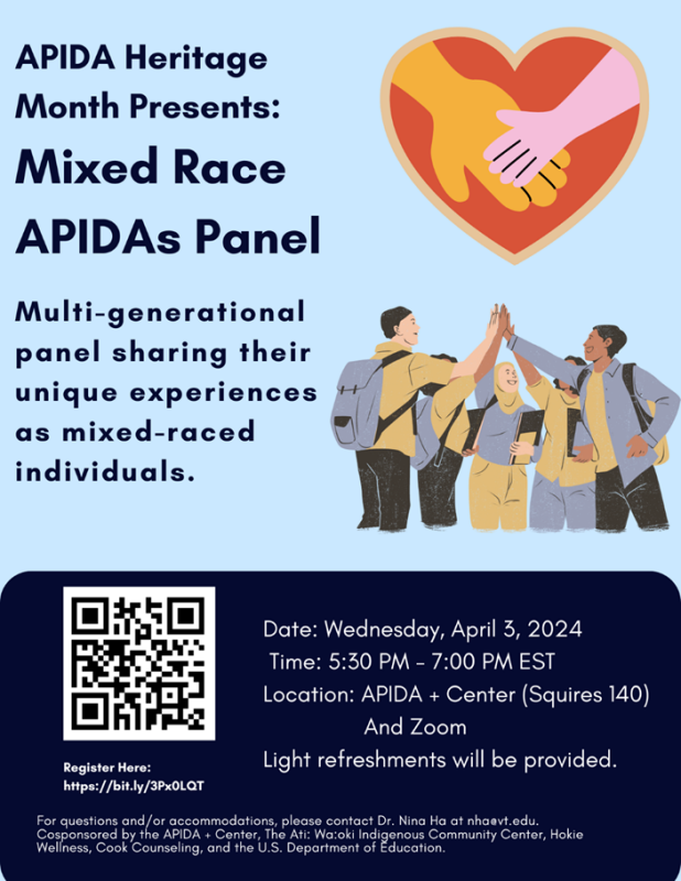 APIDA Heritage Month Presents: Mixed Race Panel APIDA Heritage Month Presents: Mixed Race Panel