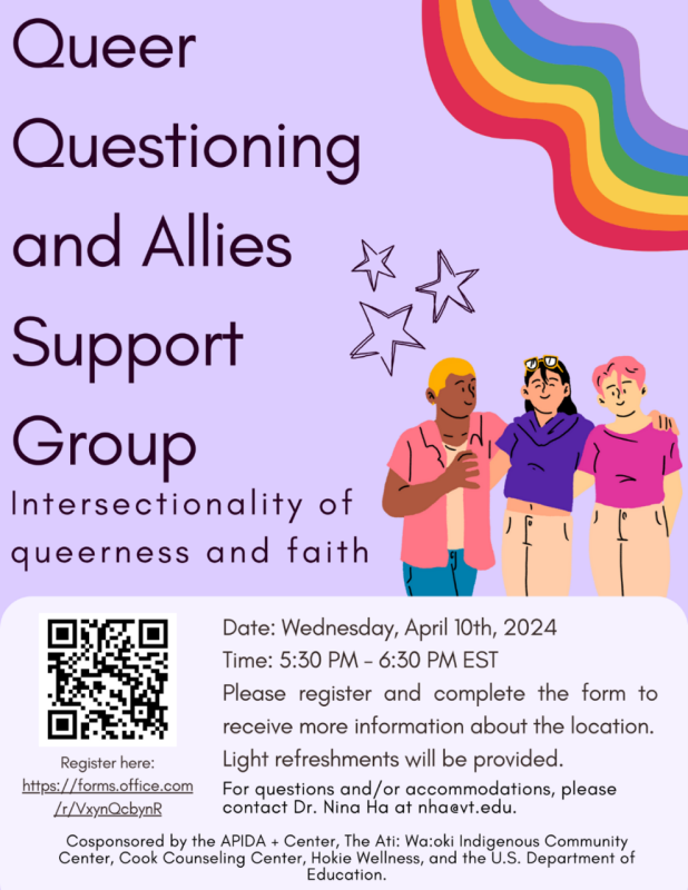 APIDA Heritage Month Presents: APIDA and Indigenous Queer, Questioning, and Allies Support Group Date: Wednesday, April 10, 2024 APIDA Heritage Month Presents: APIDA and Indigenous Queer, Questioning, and Allies Support Group Date: Wednesday, April 10, 2024