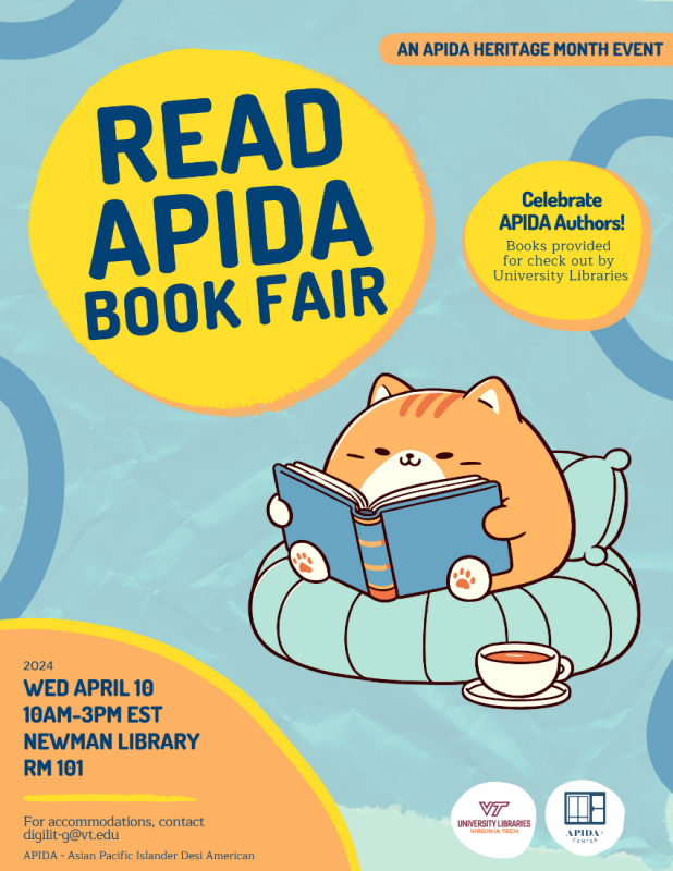 APIDA Heritage Month Presents: APIDA Book Fair with University Libraries APIDA Heritage Month Presents: APIDA Book Fair with University Libraries