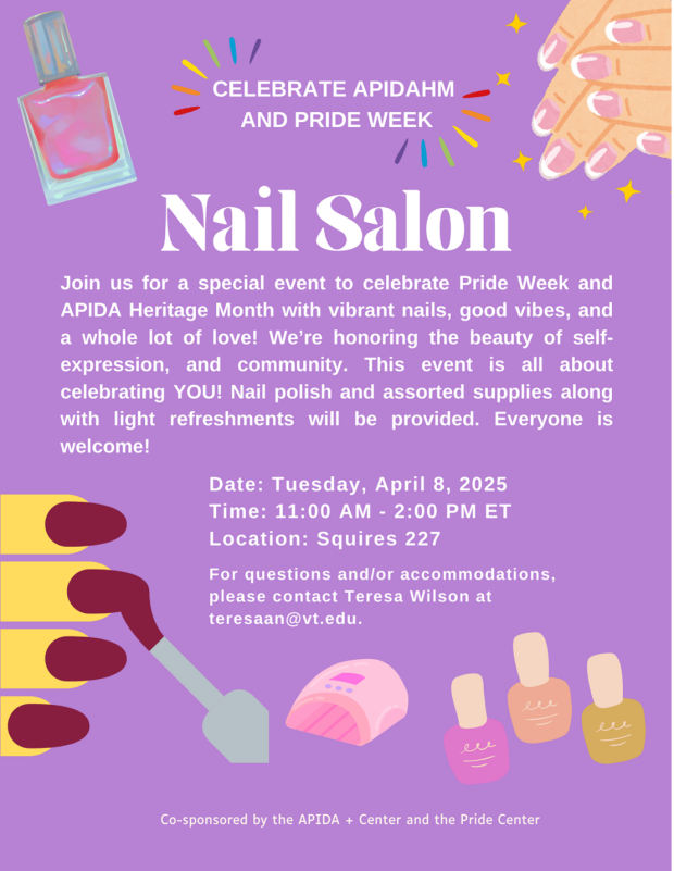 Nail Salon: Pride Week Edition Flyer for Nail Salon: Pride Week Edition - April 8