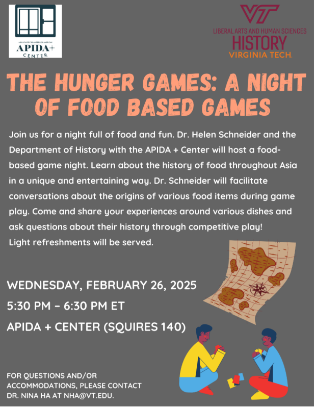 The Hunger Games: A Night of Food Based Games Flyer for The Hunger Games: A Night of Food Based Games - February 26