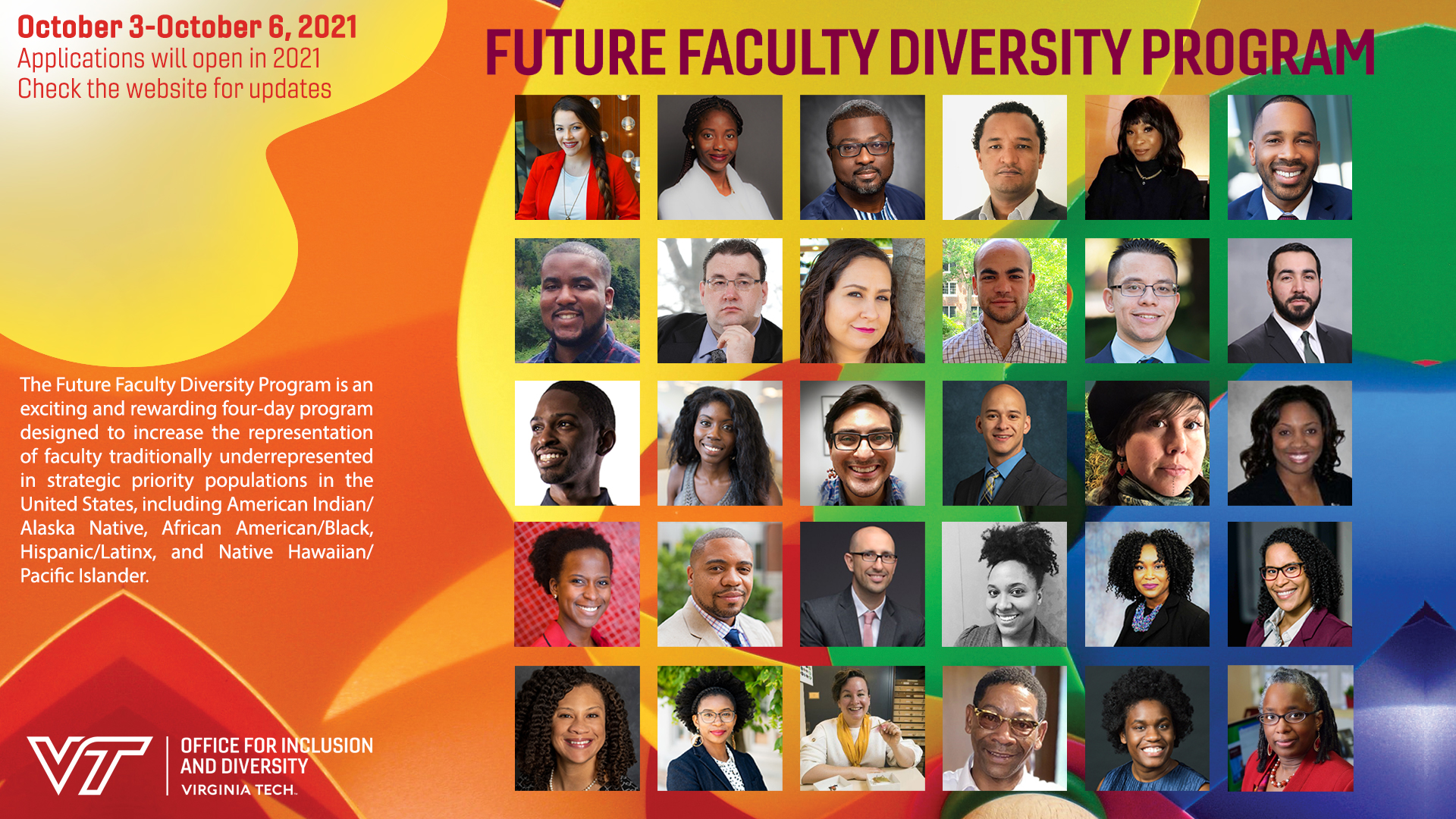Future Faculty Diversity Program 2021 poster